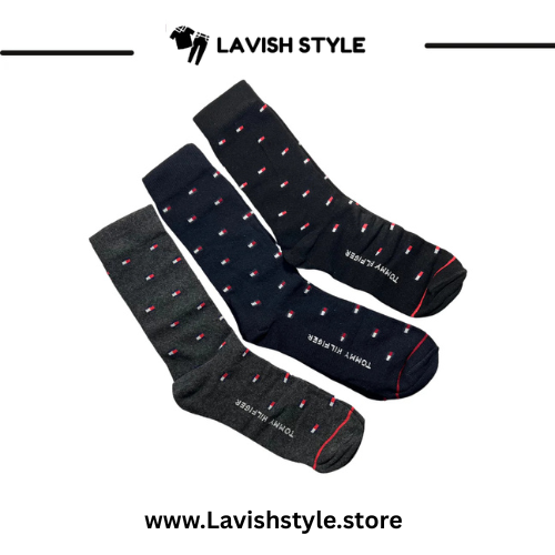 LS Branded T-o-m-m-y H-i-l-f-i-g-e-r Full Socks (Pack of 3)