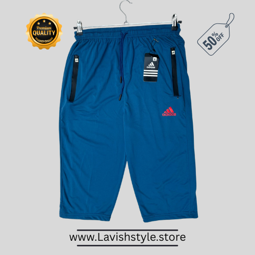 A-d-i-d-a-s blue Sports Shorts – Lightweight Comfort, Athletic Style