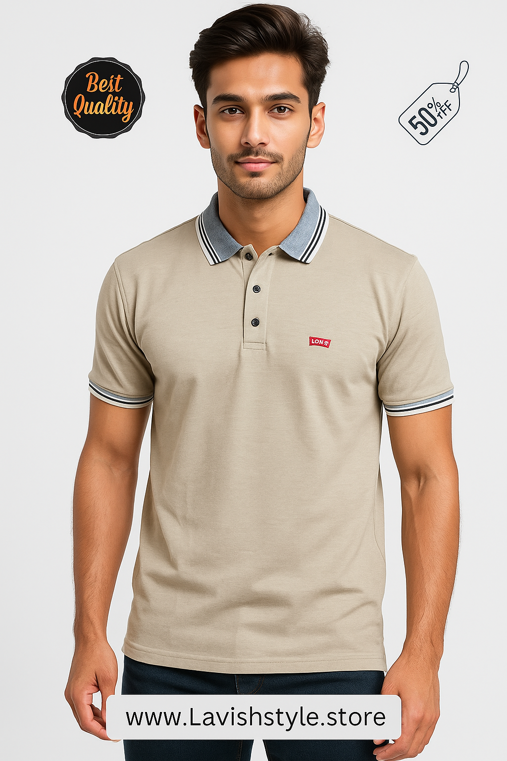 Levi's Polo Premium Beige colour T-Shirt