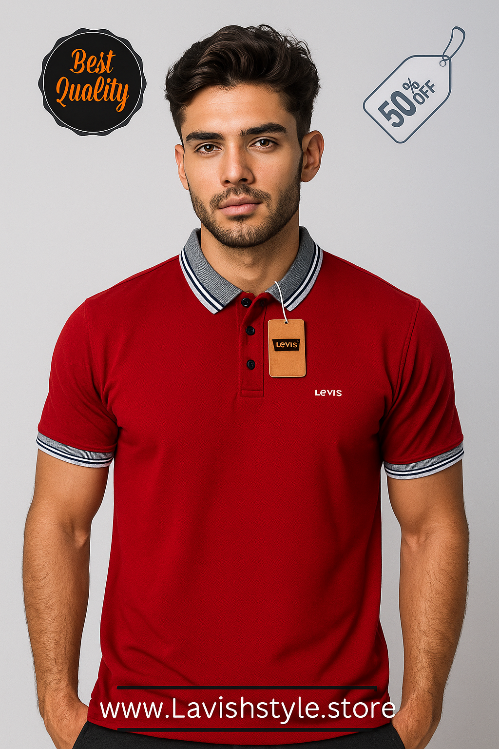 Levi's Polo Premium Red colour T-Shirt