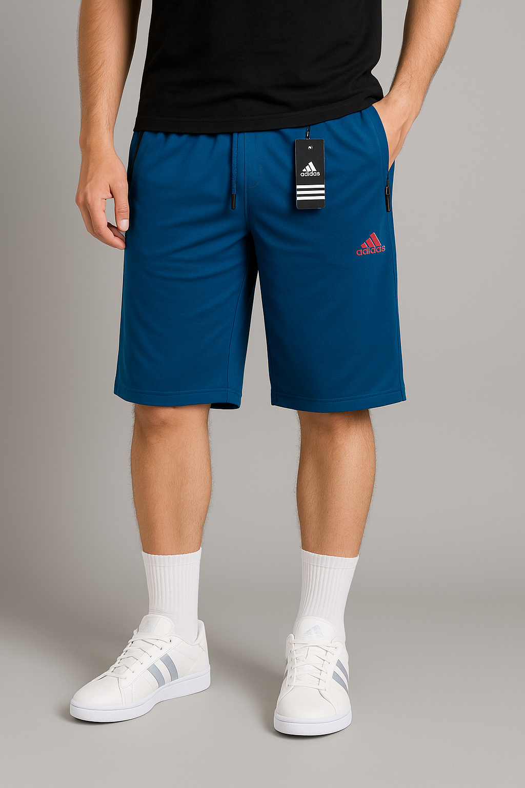 A-d-i-d-a-s blue Sports Shorts – Lightweight Comfort, Athletic Style