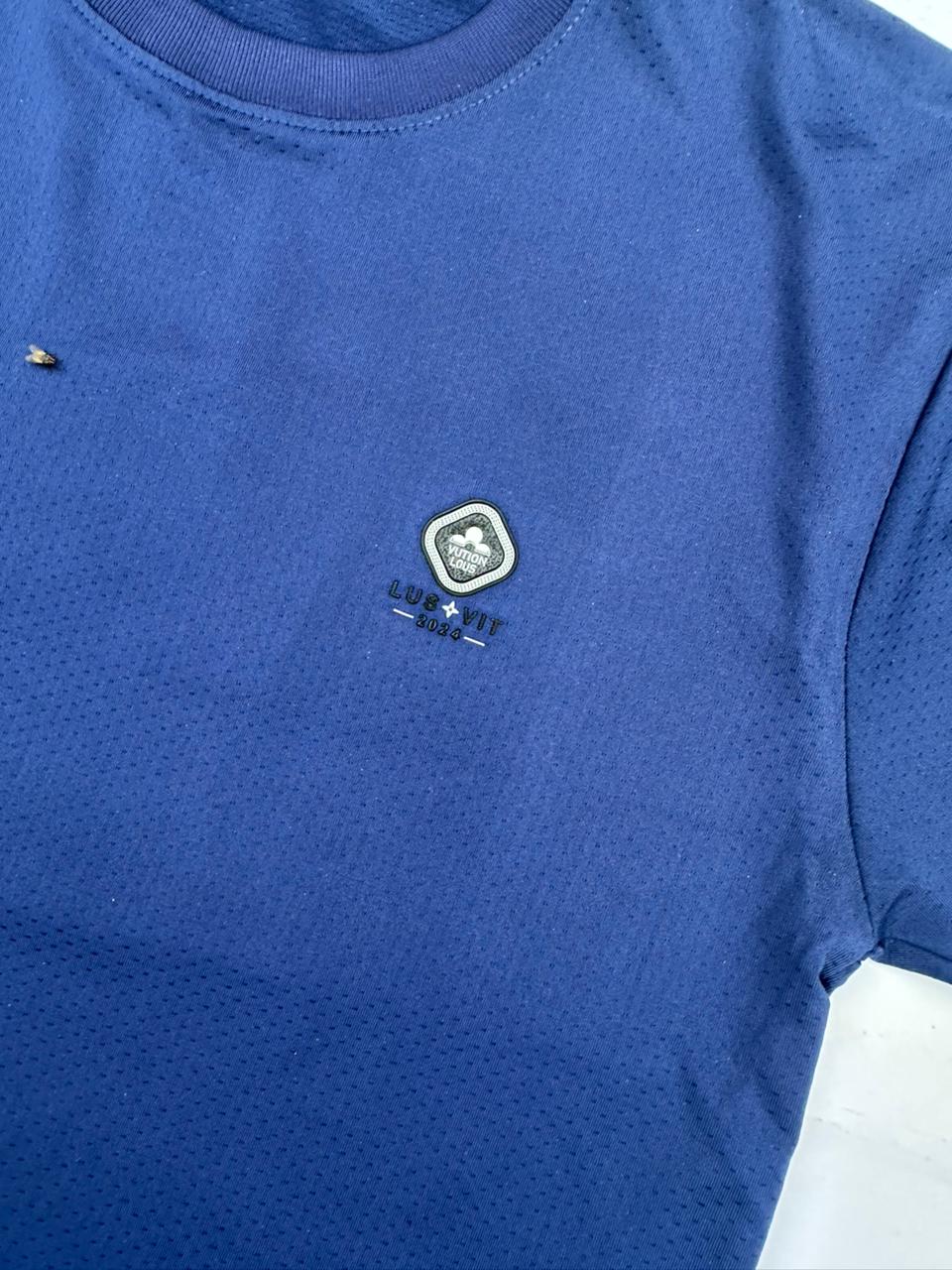 Navy Blue Mesh Dri-Fit T-Shirt – Cool, Comfortable & Athletic