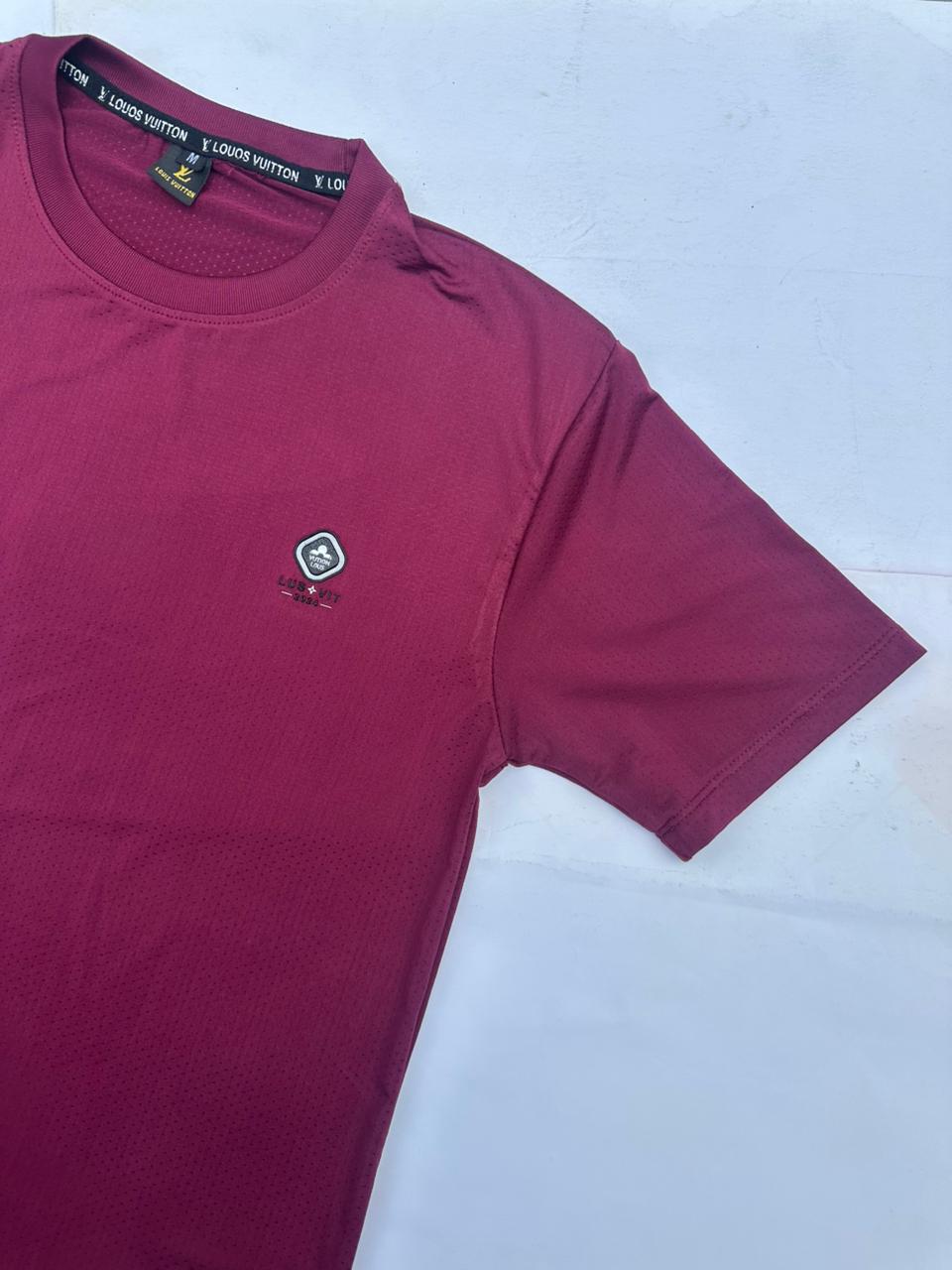 Maroon Mesh Dri-Fit T-Shirt – Bold, Breathable & Built to Move