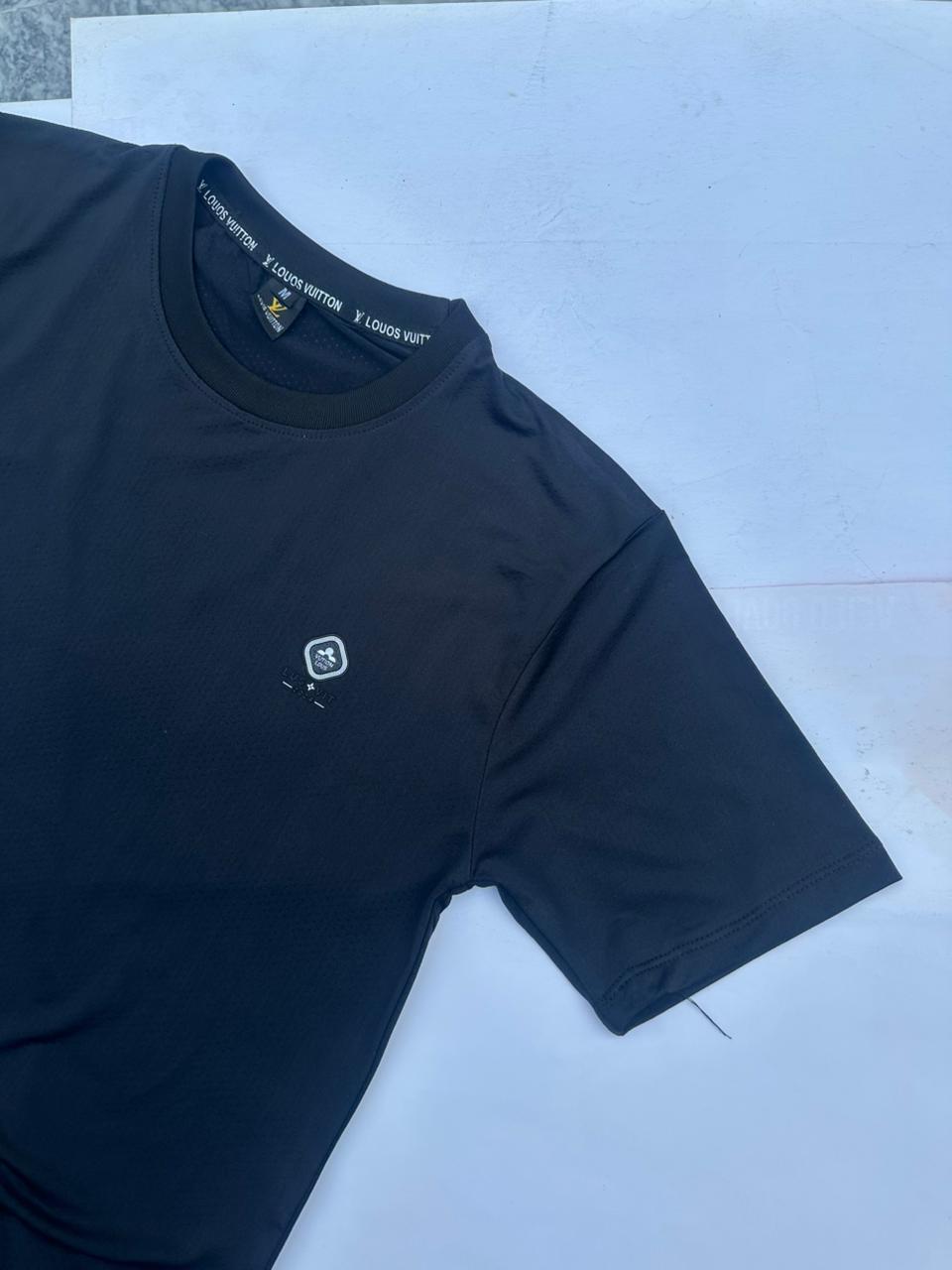 Black Mesh Dri-Fit T-Shirt – Ultra-Flexible & Breathable