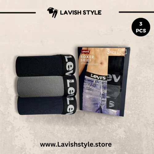 L-e-v-i-s Branded Boxer (Pack Of 3)