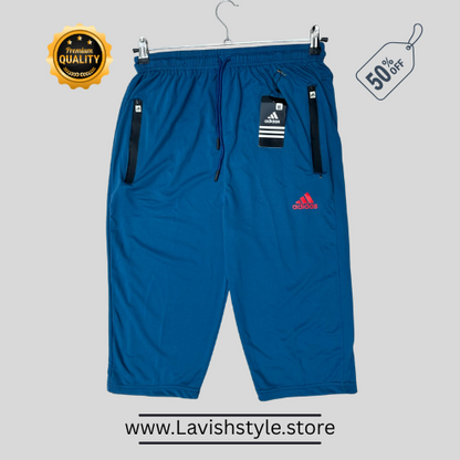 A-d-i-d-a-s blue Sports Shorts – Lightweight Comfort, Athletic Style