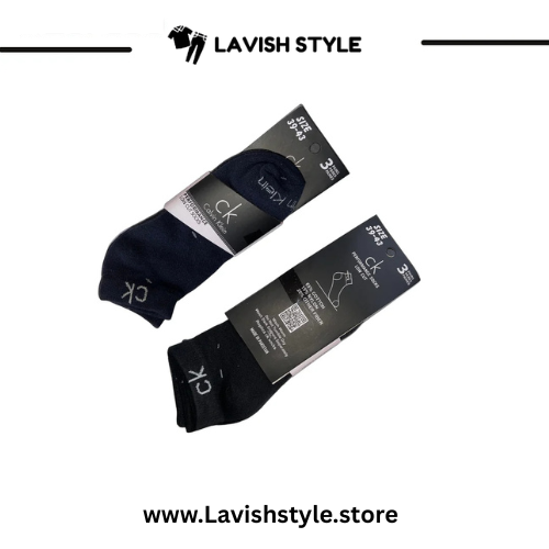 LS branded C-K Ankle Socks (Pack Of 3)