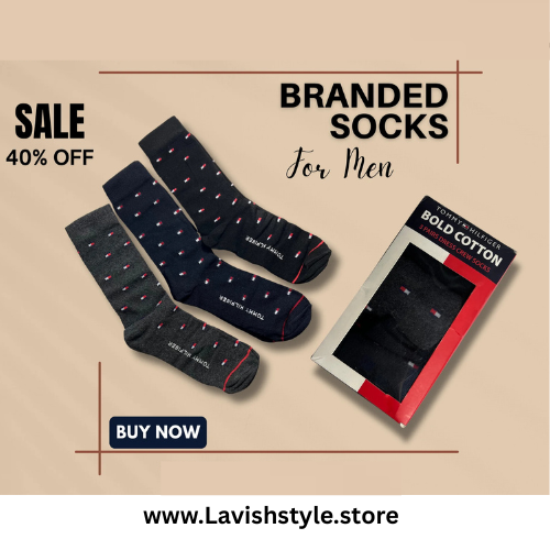 LS Branded T-o-m-m-y H-i-l-f-i-g-e-r Full Socks (Pack of 3)