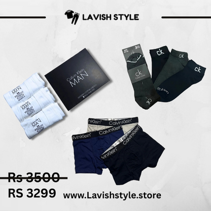 LS Branded C-a-l-v-i-n K-a-l-i-n Comfort Bundle (Vest, Boxer and Socks)