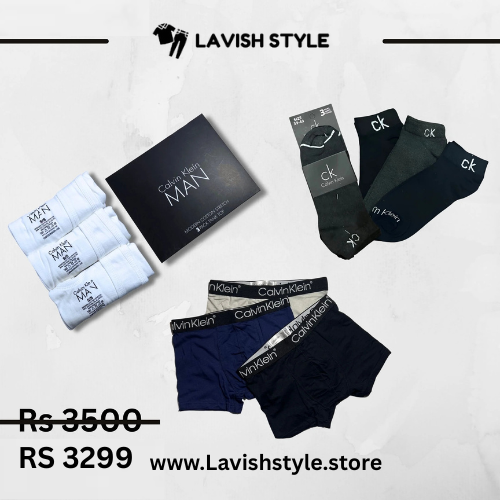 LS Branded C-a-l-v-i-n K-a-l-i-n Comfort Bundle (Vest, Boxer and Socks)