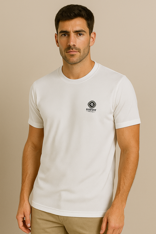 White Mesh Dri-Fit T-Shirt – Clean, Cool & Comfortable