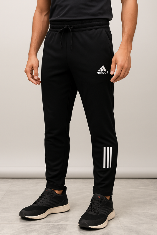 A-d-i-d-a-s Black Dri-FIT Joggers – Built for Athletes.