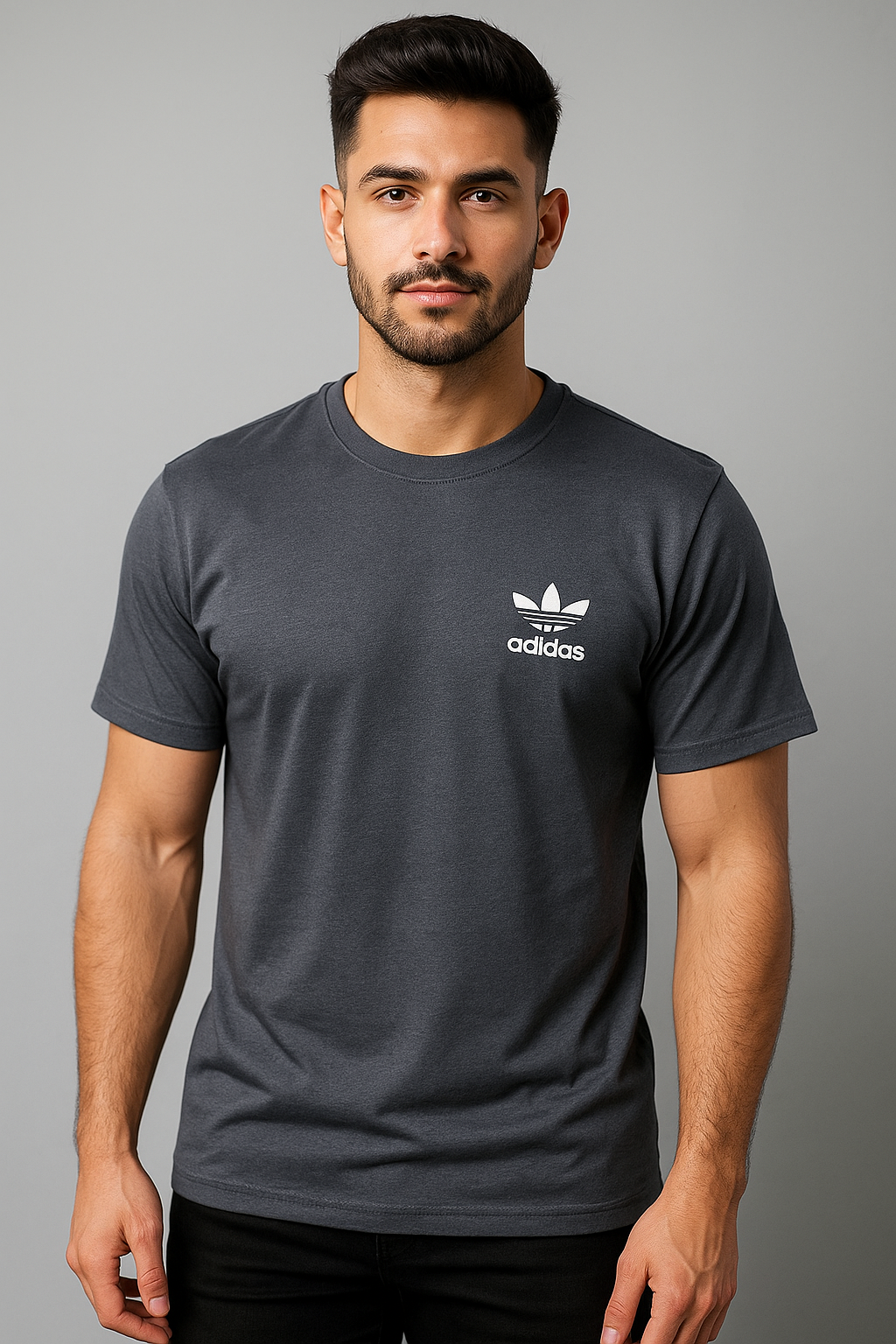 A-d-i-d-a-s imported Grey Dri-Fit T-Shirt – Performance & Style Combined