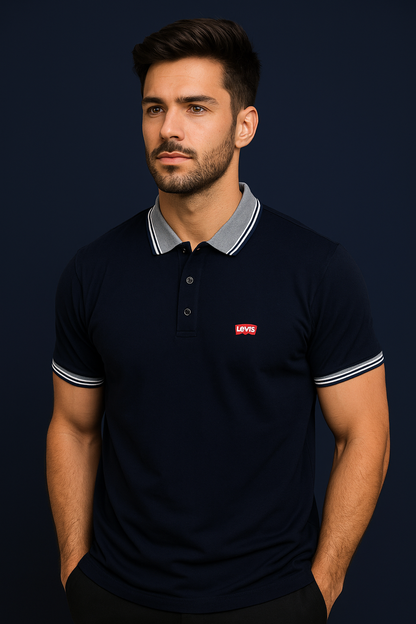 Levi's Polo T-Shirt navy Blue – Premium Comfort &amp; Style