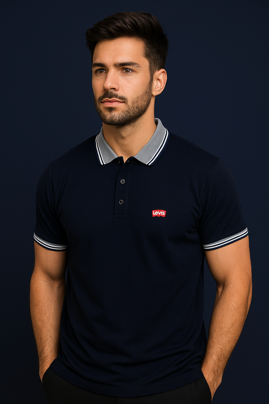 Levi's Polo T-Shirt navy Blue – Premium Comfort &amp; Style