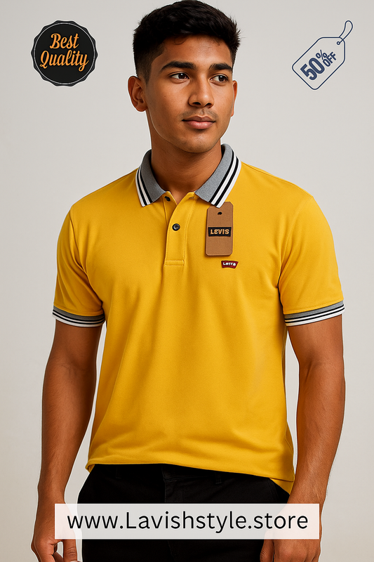 Levi's Premium Polo Yellow colour T-Shirt