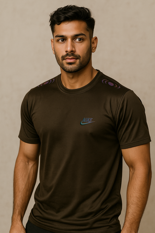 N-i-k-e Dri-FIT Olive Green colour T-Shirt