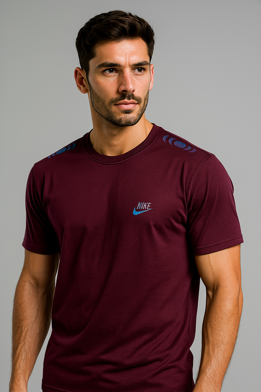 N-i-k-e Dri-FIT Maroon colour T-Shirt
