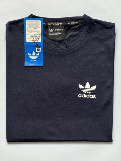 A-d-i-d-a-s imported Navy Blue Dri-Fit T-Shirt