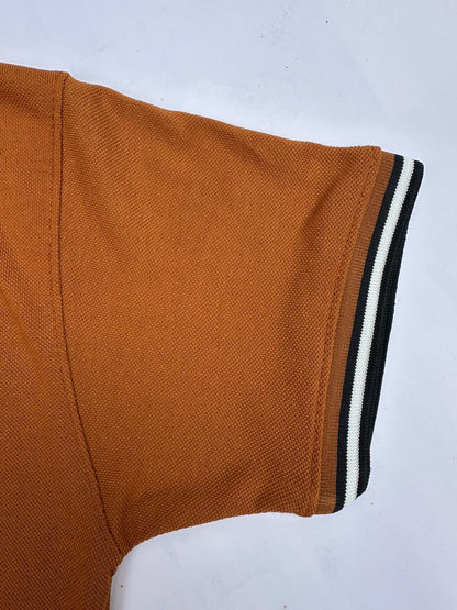 Men’s Rust Polo Shirt – Premium Quality with Contrast Collar