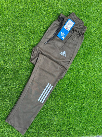 A-d-i-d-a-s Dri-FIT Dark Charcoal Gray Joggers