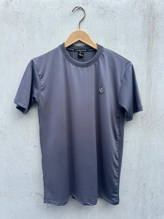Charcoal Grey Mesh Dri-Fit T-Shirt – Flexible &amp; Breathable