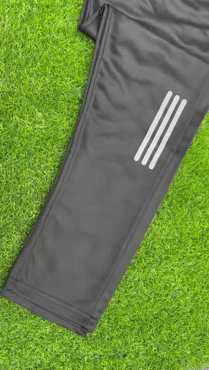 A-d-i-d-a-s Black Dri-FIT Joggers – Built for Athletes.