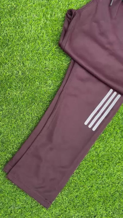 A-d-i-d-a-s Dri-FIT Maroon Joggers