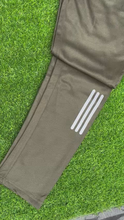 A-d-i-d-a-s Dri-FIT Dark Charcoal Gray Joggers